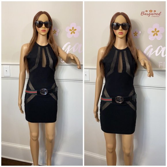 Authentic Gucci Web Green/Red Canvas Silver Interlocking G Buckle Belt 100/40 - Picture 4 of 13